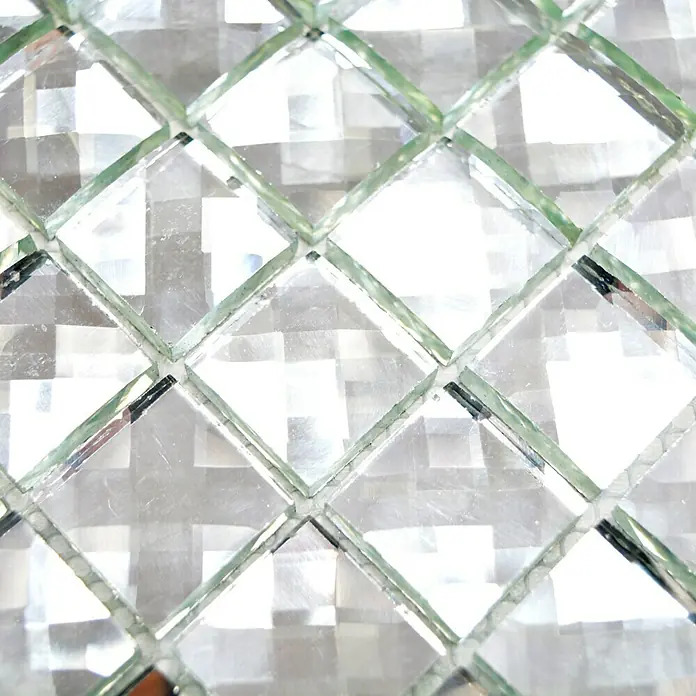 Mosaikfliese Quadrat Crystal XCM SV829 - 30 x 30 cm, Weiß, Glänzend
