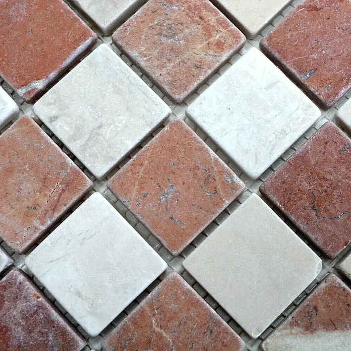 Mosaikfliese Quadrat MOS 32/1513R - 30,5 x 30,5 cm, Beige, Matt