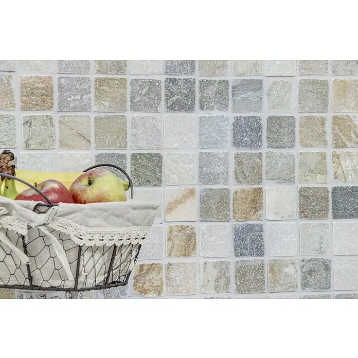 Mosaikfliese Mix XNT 46685 - 30,5 x 30,5 cm, Beige, Matt - Detailaufnahme