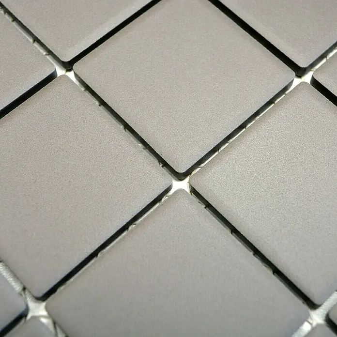 Mosaikfliese Quadrat Uni CU 233 - 29,8 x 29,8 cm, Grau, Matt