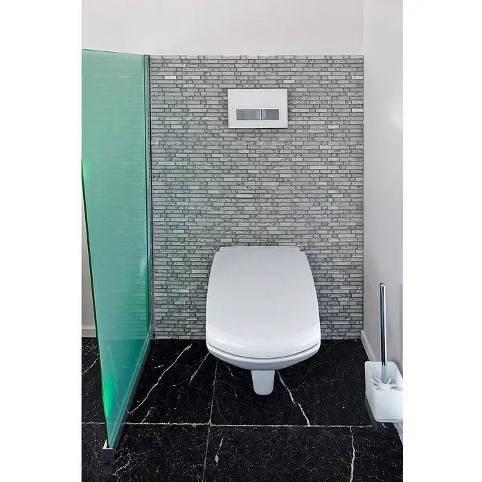 Mosaikfliese Crystal Mix XIC V1311 - 29,8 x 30,5 cm, Weiß, Glänzend - Detailaufnahme