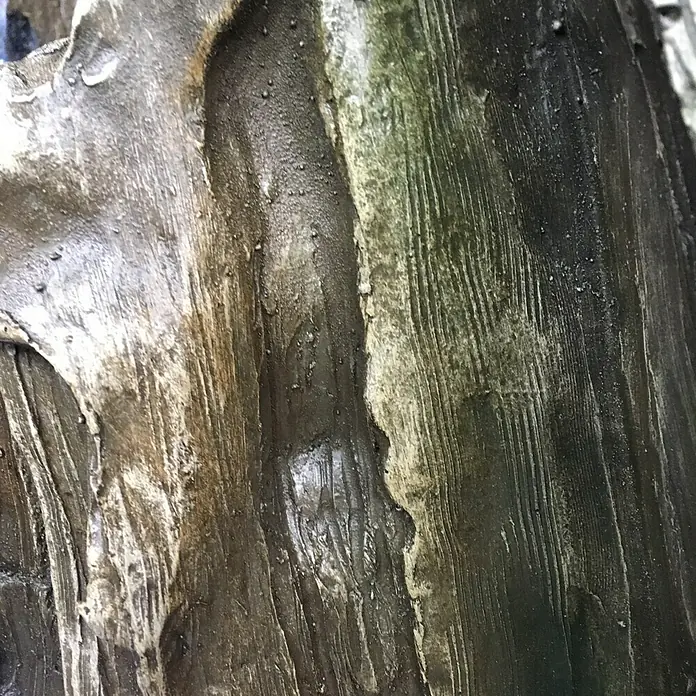 Silex Kunststeinbrunnen Ginkgo - 54 x 62 x 163 cm - Detailaufnahme