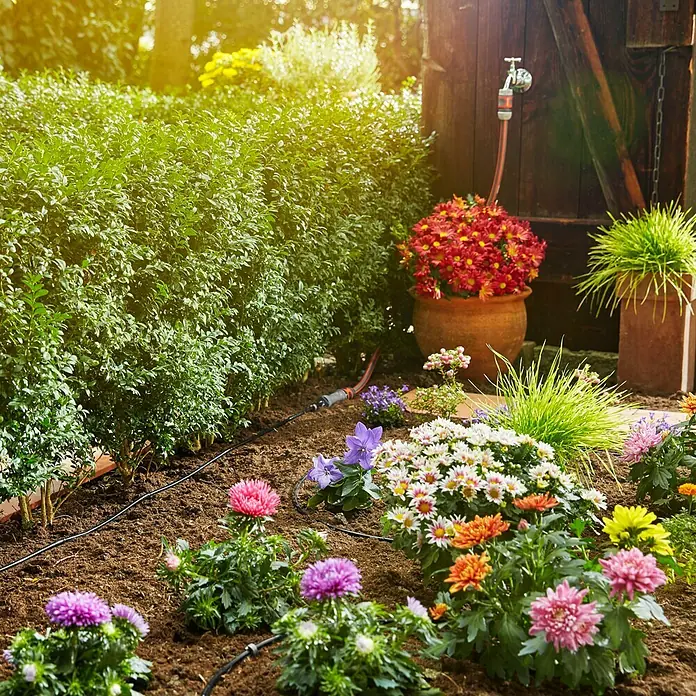 Gardena Micro-Drip Početni komplet za zalijevanje - Prikladno za: Redovi biljaka do 15 m, Područje uporabe: Na otvorenom - Živopisni prikaz
