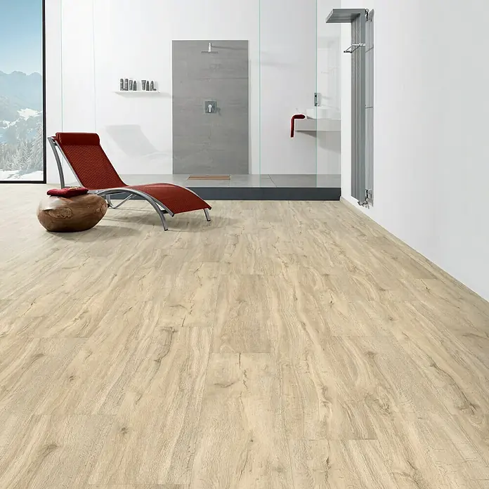 Living by Haro Designboden HydroStar Eiche Trient Sand - 1.282 x 235 x 6,5 mm, Landhausdiele - Stimmungsaufnahme