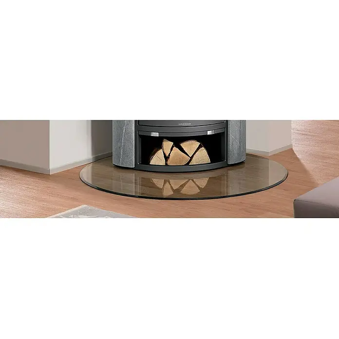 Justus Glasbodenplatte B7 - 110 x 110 cm, Tropfen - Ansicht von oben