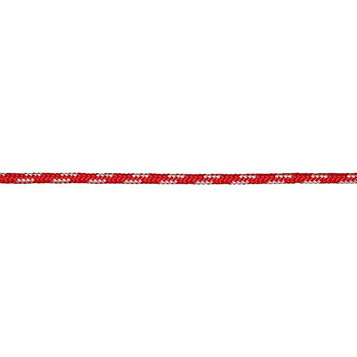 Stabilit Uže po dužnom metru - Dostupno kao prirez, Opteretivost: 45 kg, Crveno-bijele boje, Promjer: 5 mm, Polipropilen - Pogled sprijeda