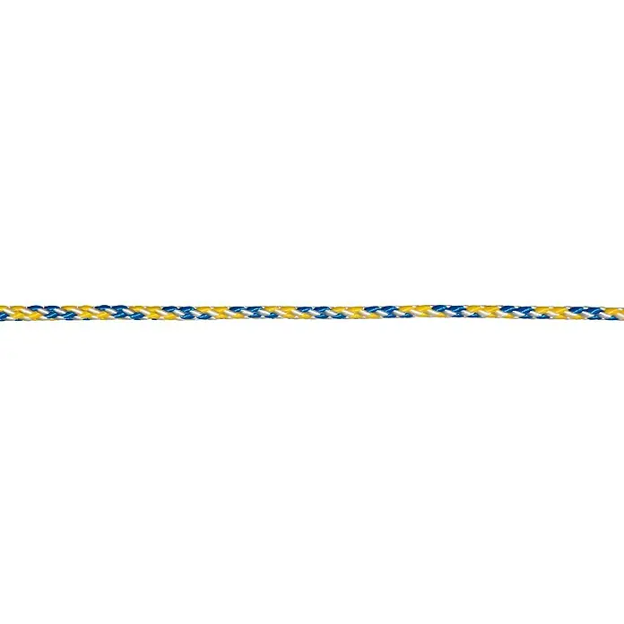 Stabilit Pleteno uže - Opteretivost: 18 kg, Polipropilen, 3 mm, Žuto-šareno - Pogled sprijeda