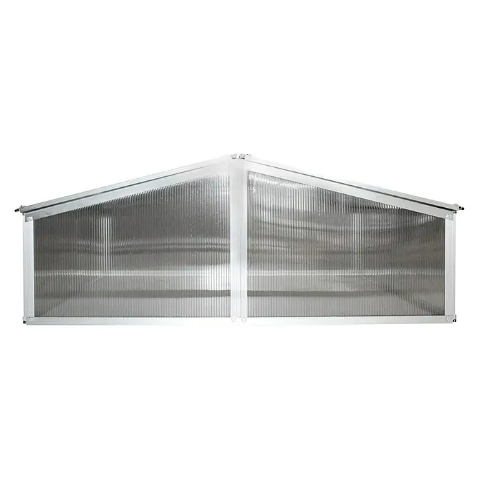 Vitavia Frühbeet Gaia 2X - 100 x 120 x 26 cm, Transparent, Polycarbonat