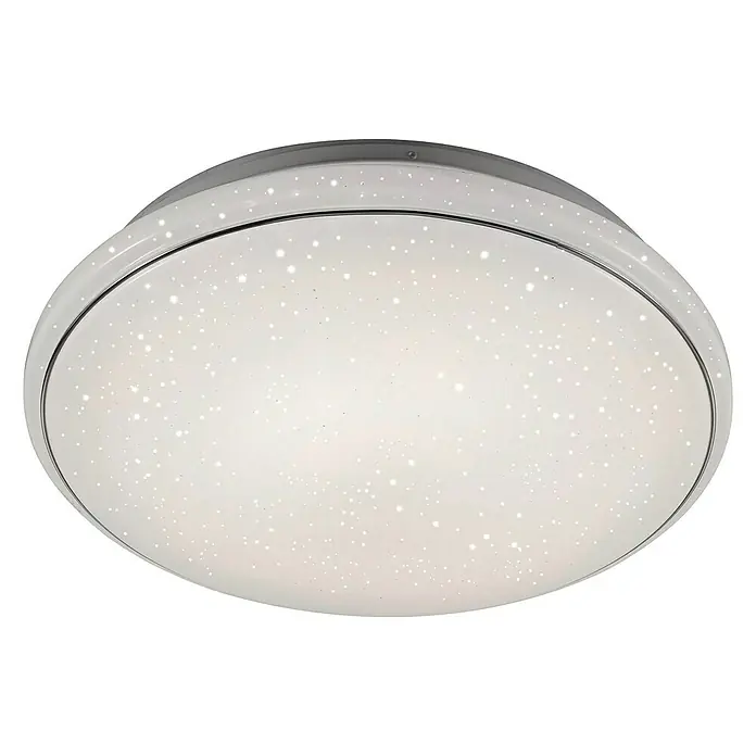 LeuchtenDirekt Okrugla stropna LED svjetiljka Jupiter - 40 W, Ø x V: 600 mm x 10,8 cm, Bijele boje, Bijele boje dnevnog svjetla