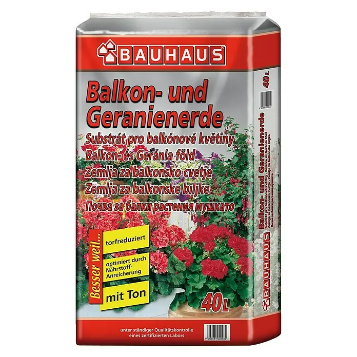 BAUHAUS Balkon- & Geranienerde - 40 l