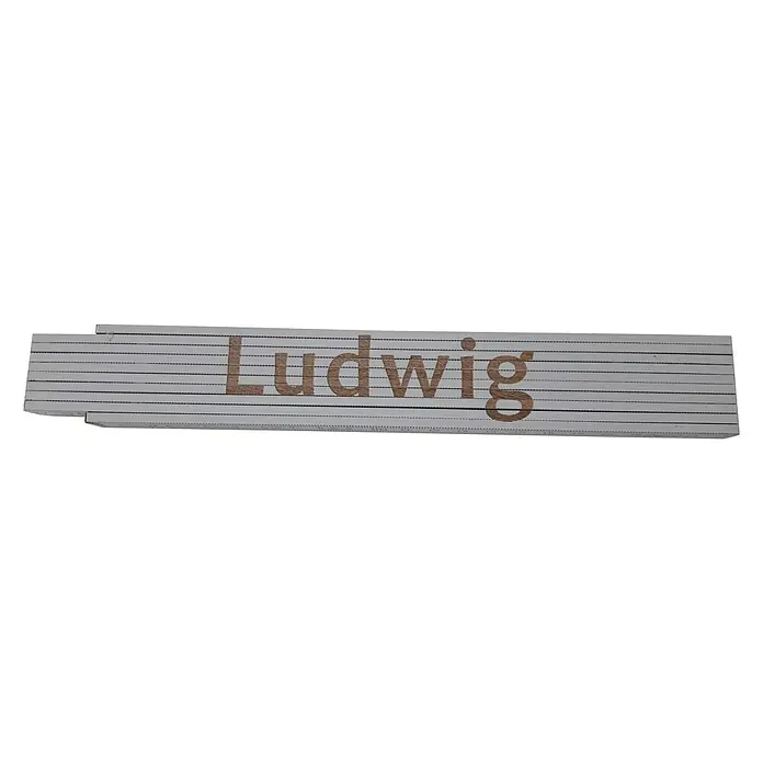 Heka Zollstock - Aufdruck: Ludwig, Länge: 2 m, Weiß
