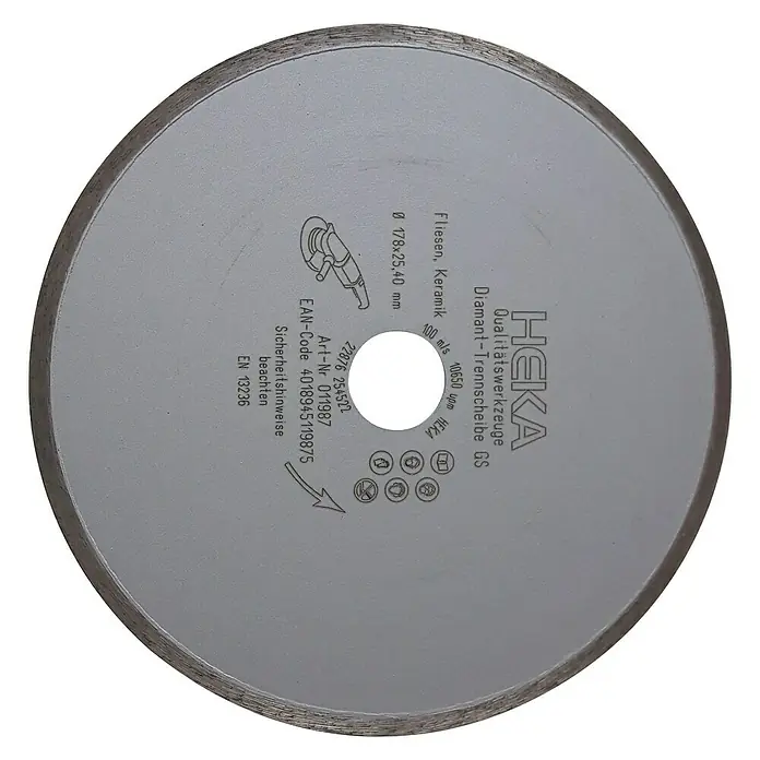 Heka Diamant-Trennscheibe GS - Durchmesser Scheibe: 178 mm, Geeignet für: Stein