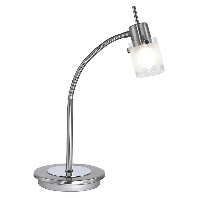 Paul Neuhaus LED-Tischleuchte - 3 W, L x B x H: 32 x 32 x 42 cm, Stahl, Weiß, Warmweiß - Rechte Seitenansicht