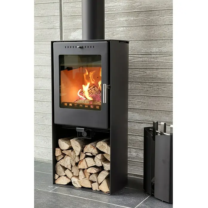 Aduro Kaminofen 19 - 5 kW, Raumheizvermögen: 350 m³, Schwarz - Stimmungsaufnahme
