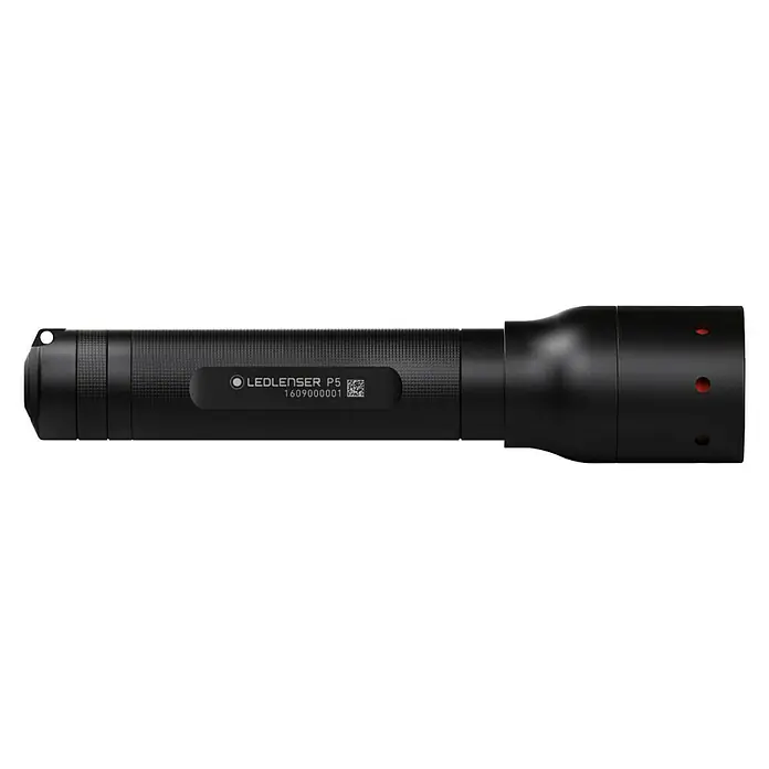 Ledlenser Taschenlampe P5 - LED, 140 lm, Aluminium, Batteriebetrieben - Linke Seitenansicht