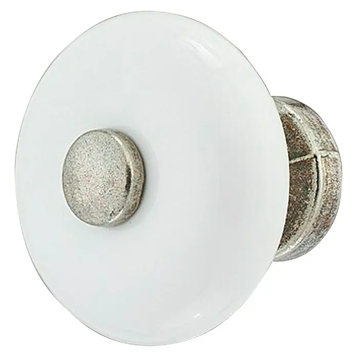 Möbelknopf - Ø x H: 25 x 30 mm, Porzellan - Vorderansicht