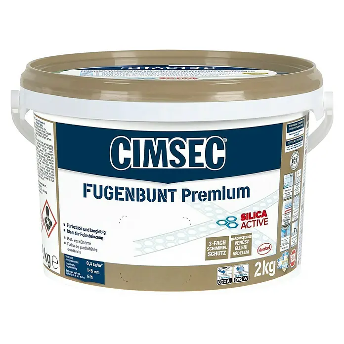 Cimsec Fugenmörtel Fugenbunt Premium - Weiß, 2 kg