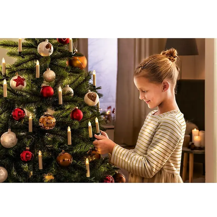 Led-kerstverlichtingset - Binnen, Aantal lichtbronnen: 20 st., Ivoor, IP20