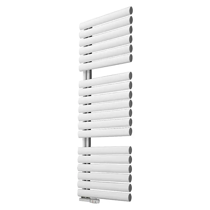 Camargue Designheizkörper Flag Bis - 60 x 121,6 cm, 826 W, Weiß - Linke Seitenansicht