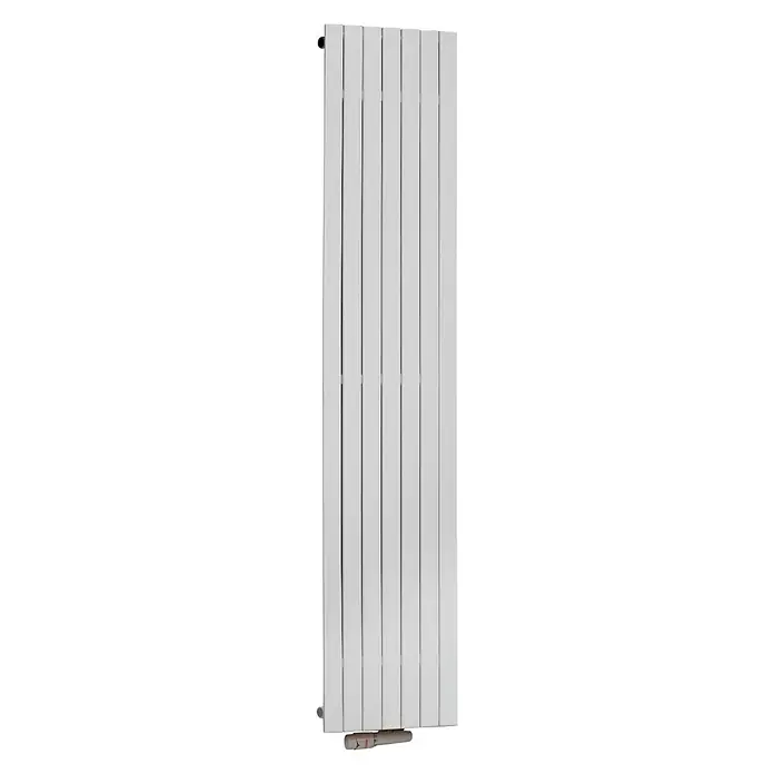 Camargue Designheizkörper Niagara - 52 x 190 cm, Anschlüsse: Unten mittig, 1.071 W, Weiß - Rechte Seitenansicht