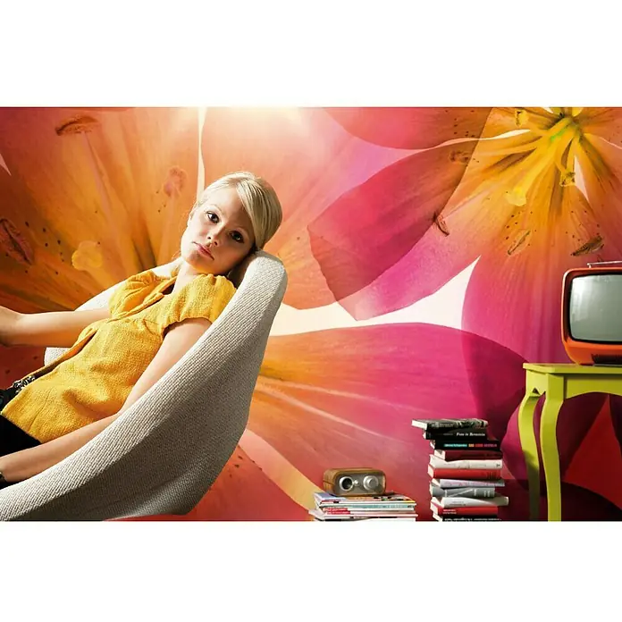 Komar Fototapete Summer sun - 8 -tlg., B x H: 368 x 254 cm, Papier - Vorderansicht