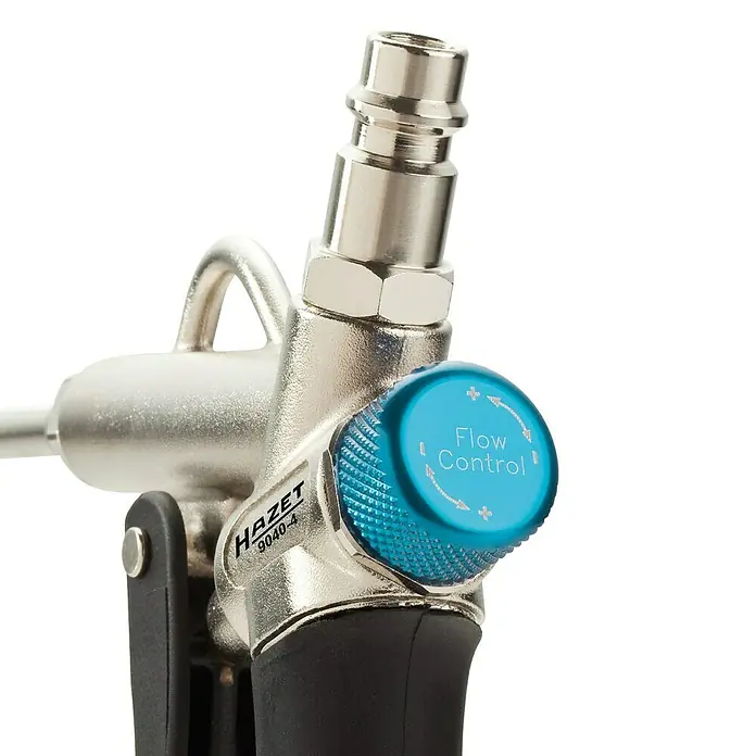 Hazet Ausblaspistole 9040-4 - Betriebsdruck: 6,3 bar, Durchflussmenge: 330 l/min - Rückansicht