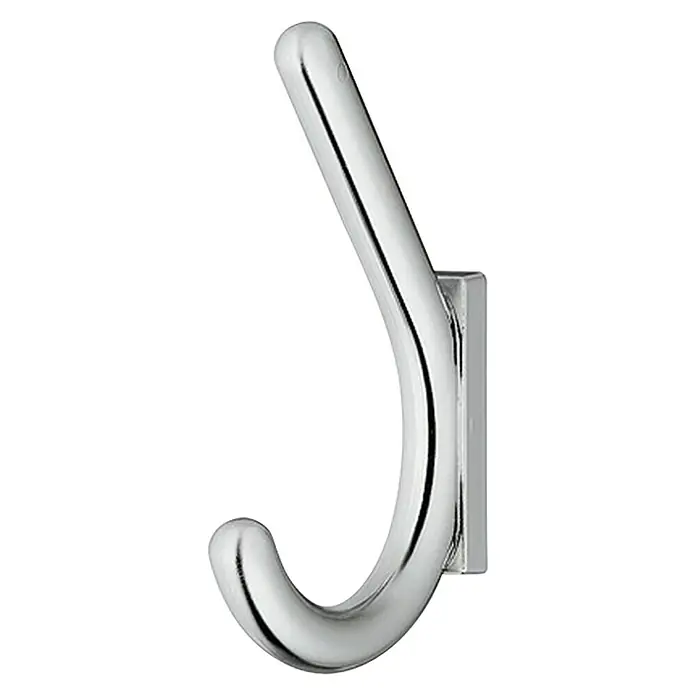 Mantelhaken - Ausstattung: 1 Haken, Lochabstand: 32 mm, Verchromt poliert, Rund