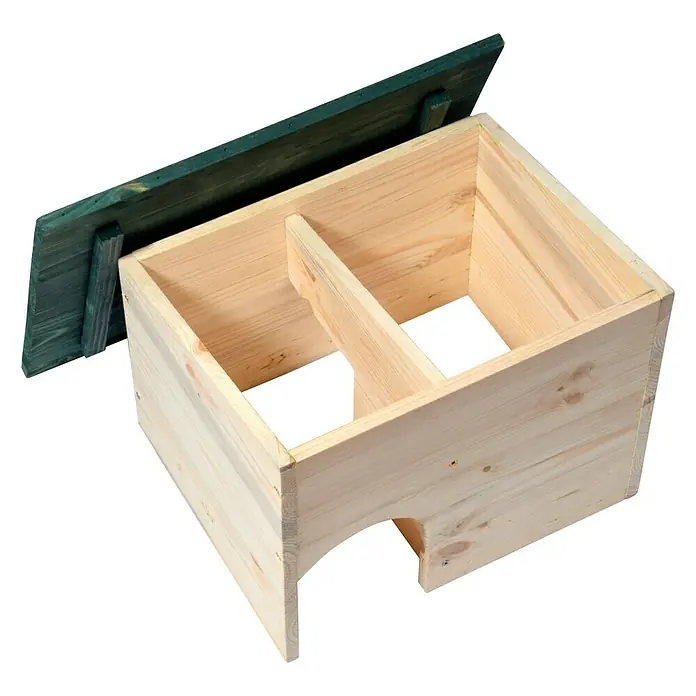 Dobar Igelhaus - 34,5 x 24 x 27 cm, Ausstattung: Abnehmbares Dach - Ansicht von oben
