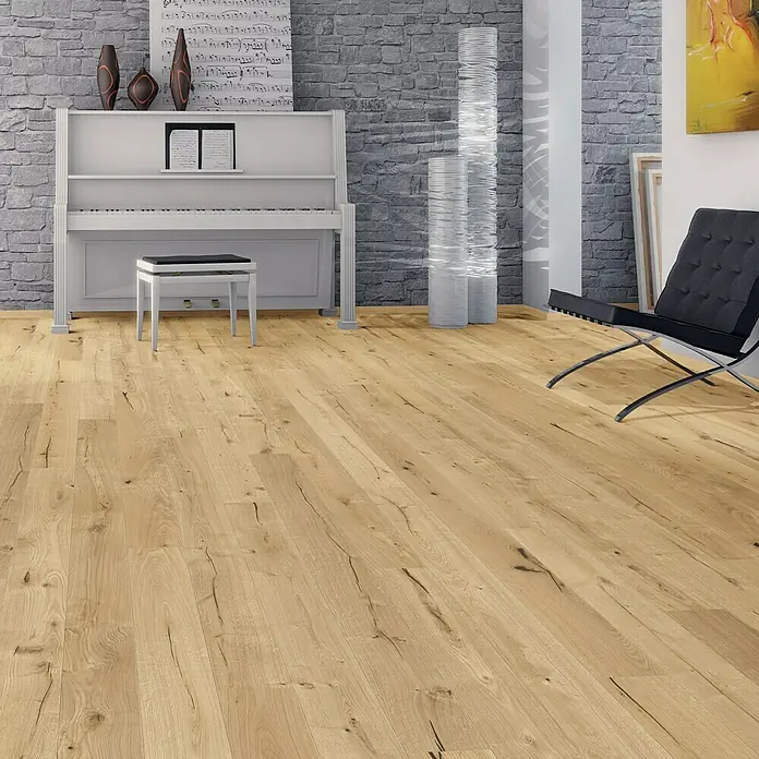 Living by Haro Fertigparkett Eiche Rustikal geölt - 1.095 x 180 x 11 mm, Landhausdiele - Stimmungsaufnahme