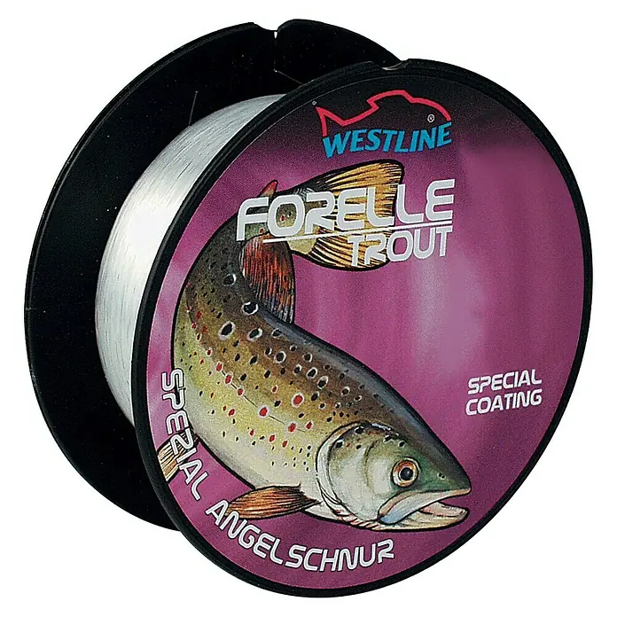 Westline Zielfischschnur - Zielfisch: Forelle, Ø x L: 0,25 mm x 500 m, Tragkraft: 3,8 kg, Klar