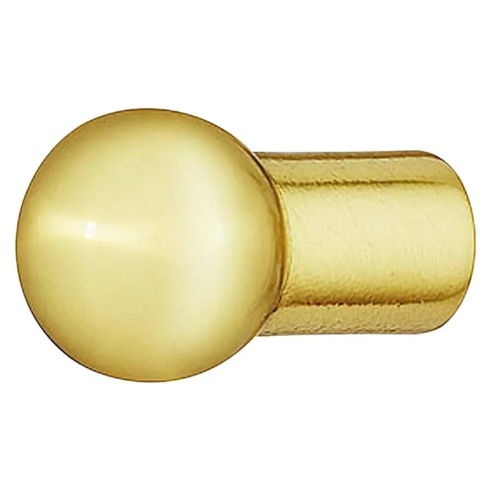 Okrugla ručka za namještaj - Ø x V: 12 x 26 mm, Ostalo, Zlatne boje - Pogled sprijeda