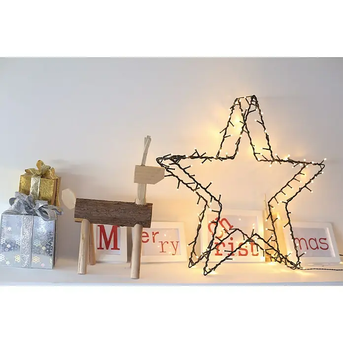 Tween Light LED csillag 3D - Kívül, Meleg fehér