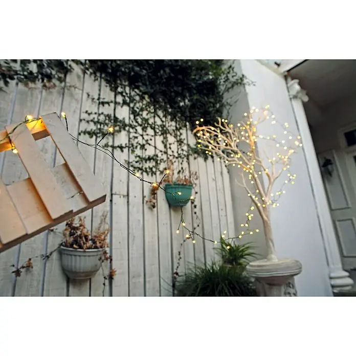 Tween Light Guirnalda luminosa LED - Para exterior, 200 luces, 8 m, Blanco cálido