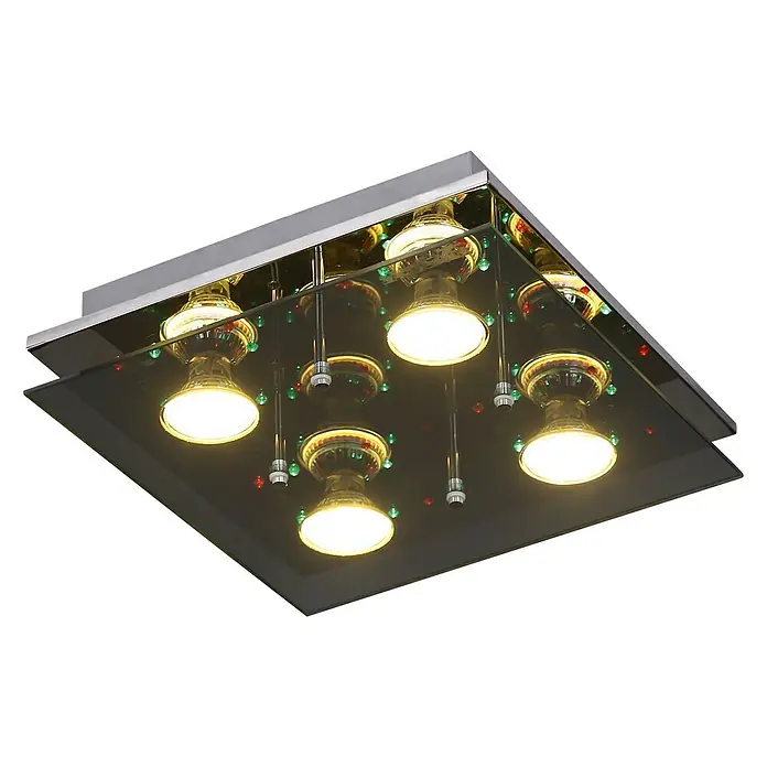 Tween Light LED-Deckenleuchte Susa - 26,82 W, L x B x H: 28 x 28 x 7,5 cm, Warmweiß