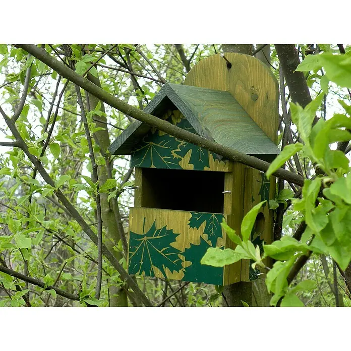 Dobar Nistkasten - 18,5 x 19 x 32 cm, Auswechselbare Einflugsöffnung - Stimmungsaufnahme