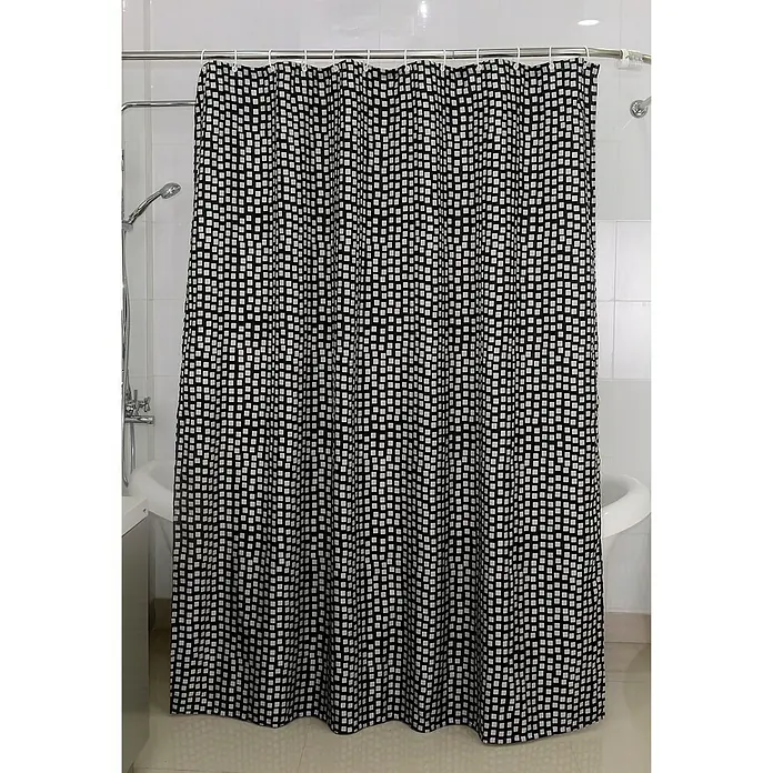 Venus Textil-Duschvorhang Jazz - 180 x 200 cm, Grau - Stimmungsaufnahme