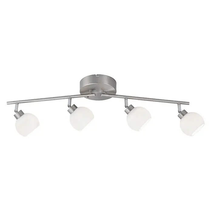 LeuchtenDirekt Lola LED-Deckenstrahler Lotta - 14 W, L x B x H: 92,5 x 22,5 x 20 cm, Stahl, Warmweiß - Ansicht von unten