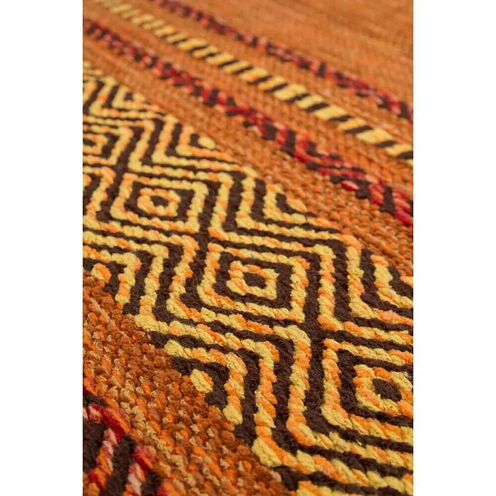 Kayoom Teppich Native - Terra, L x B: 290 x 200 cm, 100% Baumwolle - Detailaufnahme