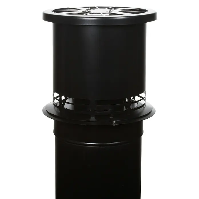 Aduro DraftOptimizer - Betriebstemperatur: Max. 500 °C, Schwarz - Vorderansicht
