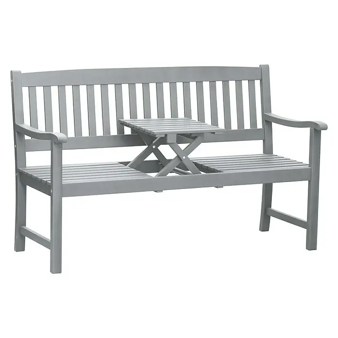 Sunfun Vrtna klupa Corinna - 150 cm, Svijetlosive boje