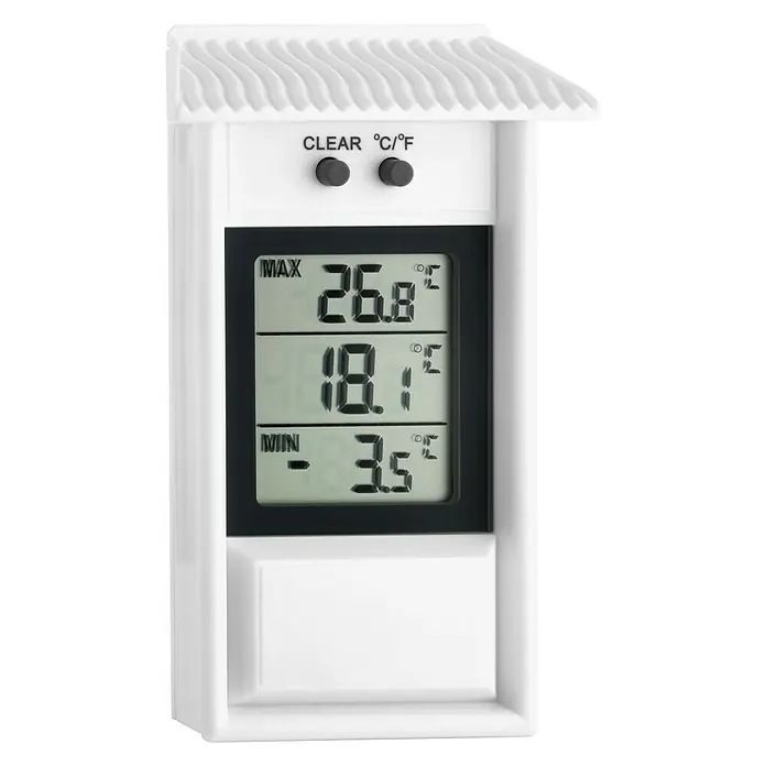 TFA Dostmann Gartenthermometer - Digital, Breite: 8,1 cm - Vorderansicht