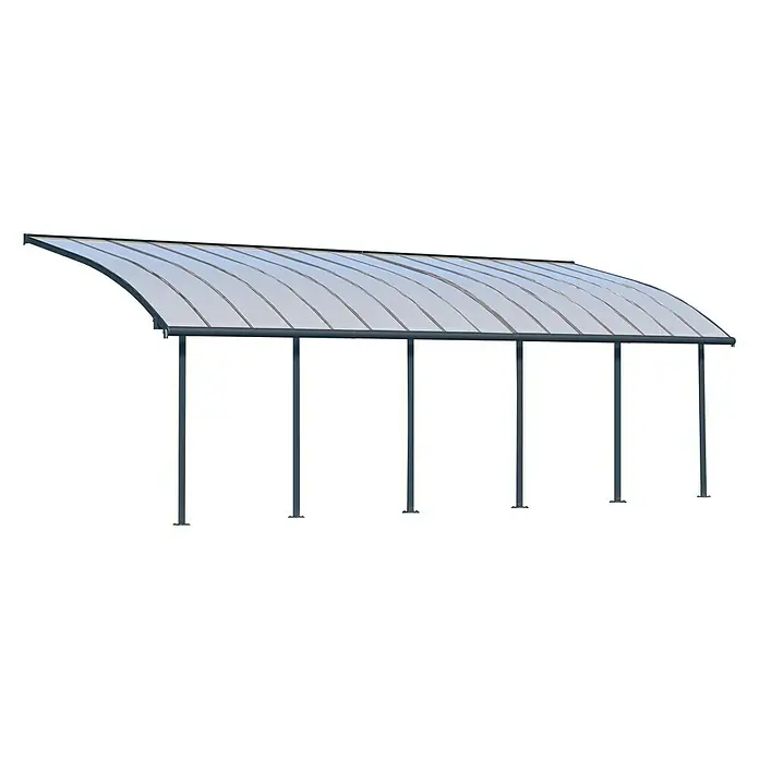 Palram – Canopia Terrassenüberdachung Joya - Tiefe: 3 m, B x H: 9,15 x 2,16 m, Anthrazitgrau