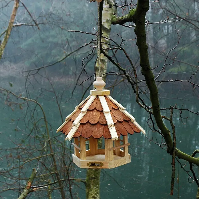 Dobar Vogelhaus - 33 x 29 x 36 cm, Natur/Braun - Stimmungsaufnahme