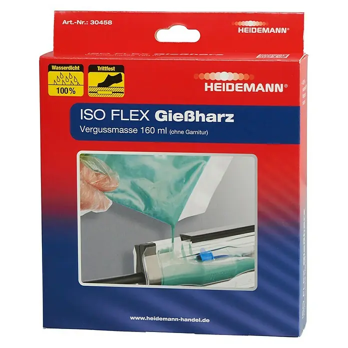 Heidemann Iso Flex Gießharz - 160 ml, 1,5 g/cm³ - Vorderansicht
