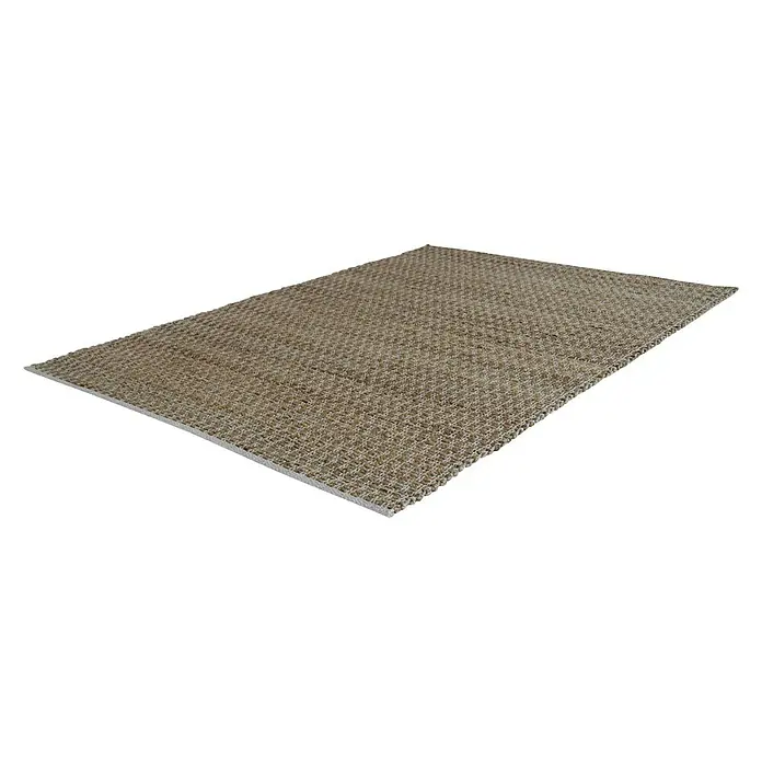 Kayoom Teppich Chess 210 - Natur/Pink, 290 x 200 cm, 100% Jute-/Baumwollmischung - Ansicht von oben