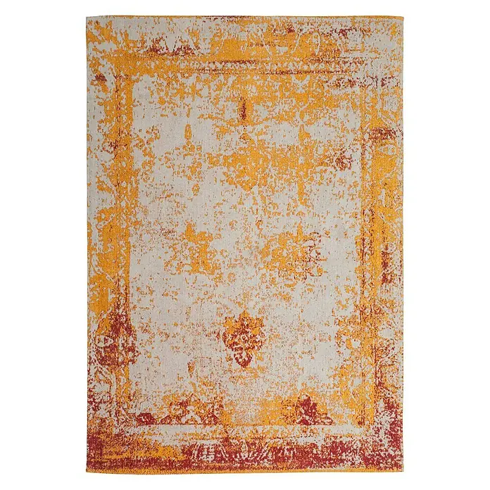 Kayoom Teppich Select 275 - Orange, L x B: 150 x 80 cm, 50% Baumwolle, 50% Polyester Chenille - Vorderansicht