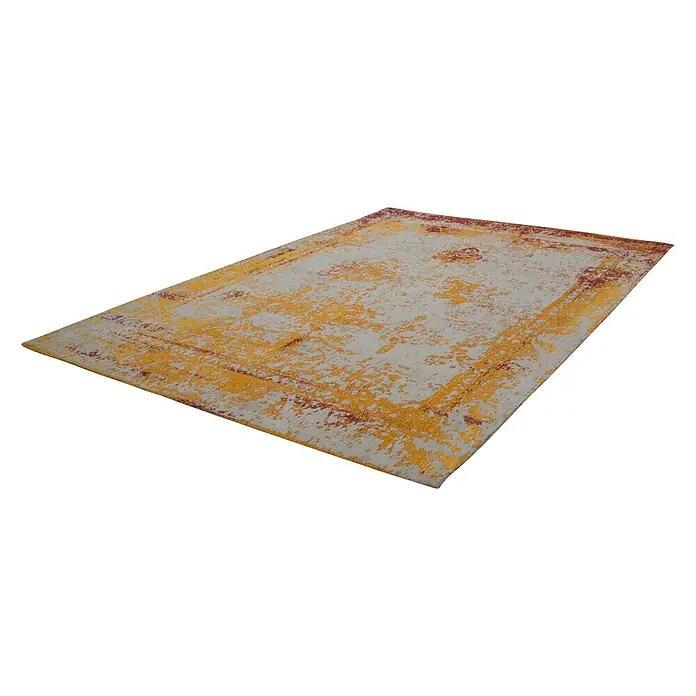 Kayoom Teppich Select 275 - Orange, L x B: 150 x 80 cm, 50% Baumwolle, 50% Polyester Chenille - Ansicht von oben