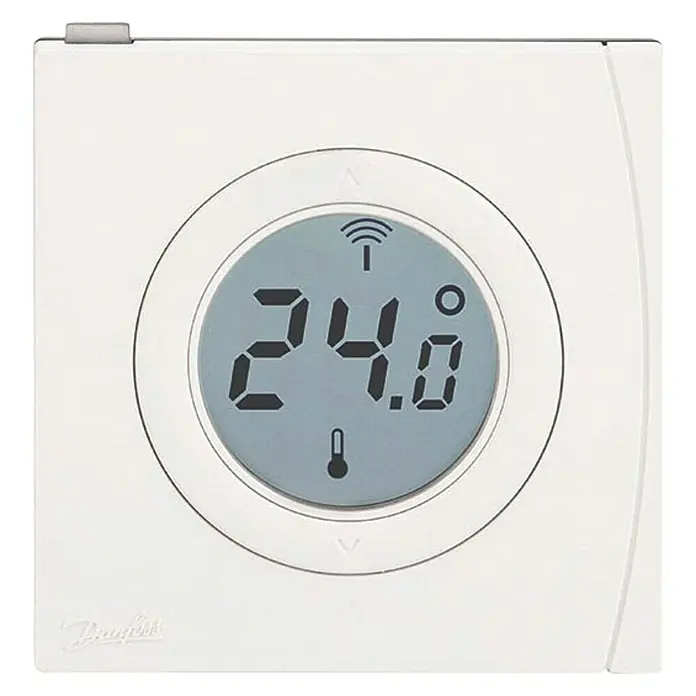 Danfoss Link Raumthermostat - Mit Display, Batteriebetrieben - Vorderansicht