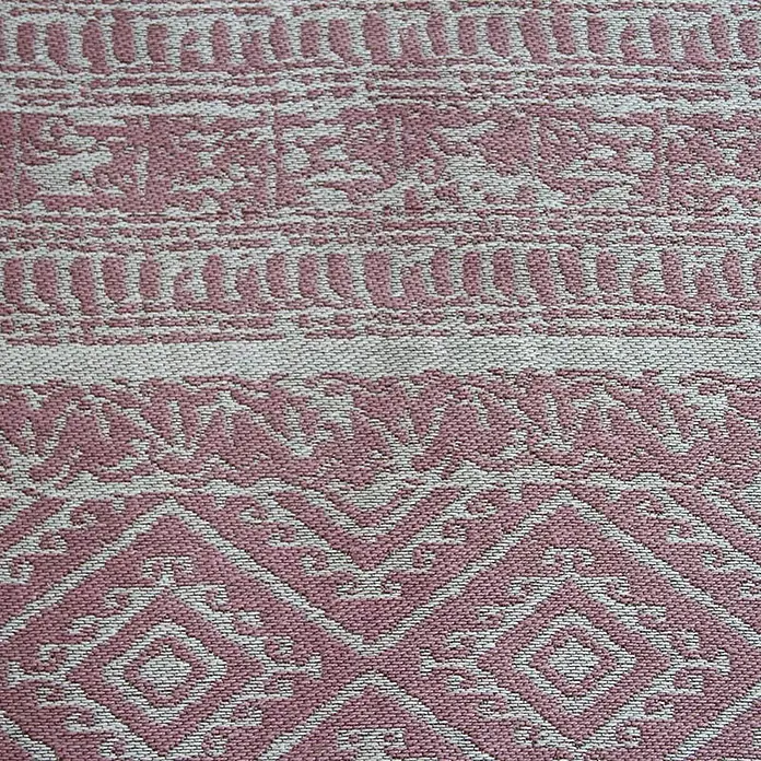 Kayoom Teppich Sunny Rund 100 - Pink, Rosa, Beige, Durchmesser: 160 cm, 100% Polyester - Detailaufnahme