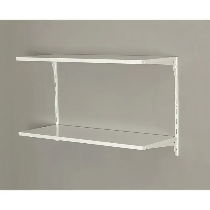 Element System Classic Regal-Set Office 2 RS50 - L x B x H: 33,2 x 82,8 x 49,6 cm, Traglast: 30 kg/Boden, Weiß - Vorderansicht